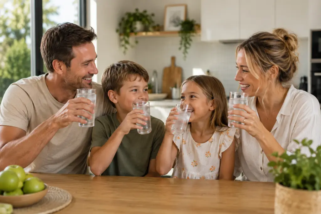 whole house water filtration system for family